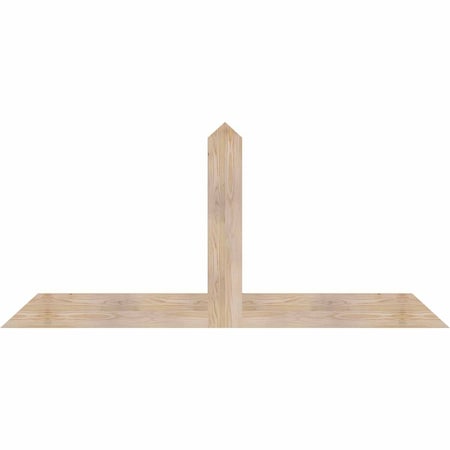 Ekena Millwork Portland Smooth Timber Gable Bracket, Douglas Fir, 72"W x 33"H x 1 1/2"D x 5 1/2"F, 11/12 Pitch GBW072X33X0206POR00SDF